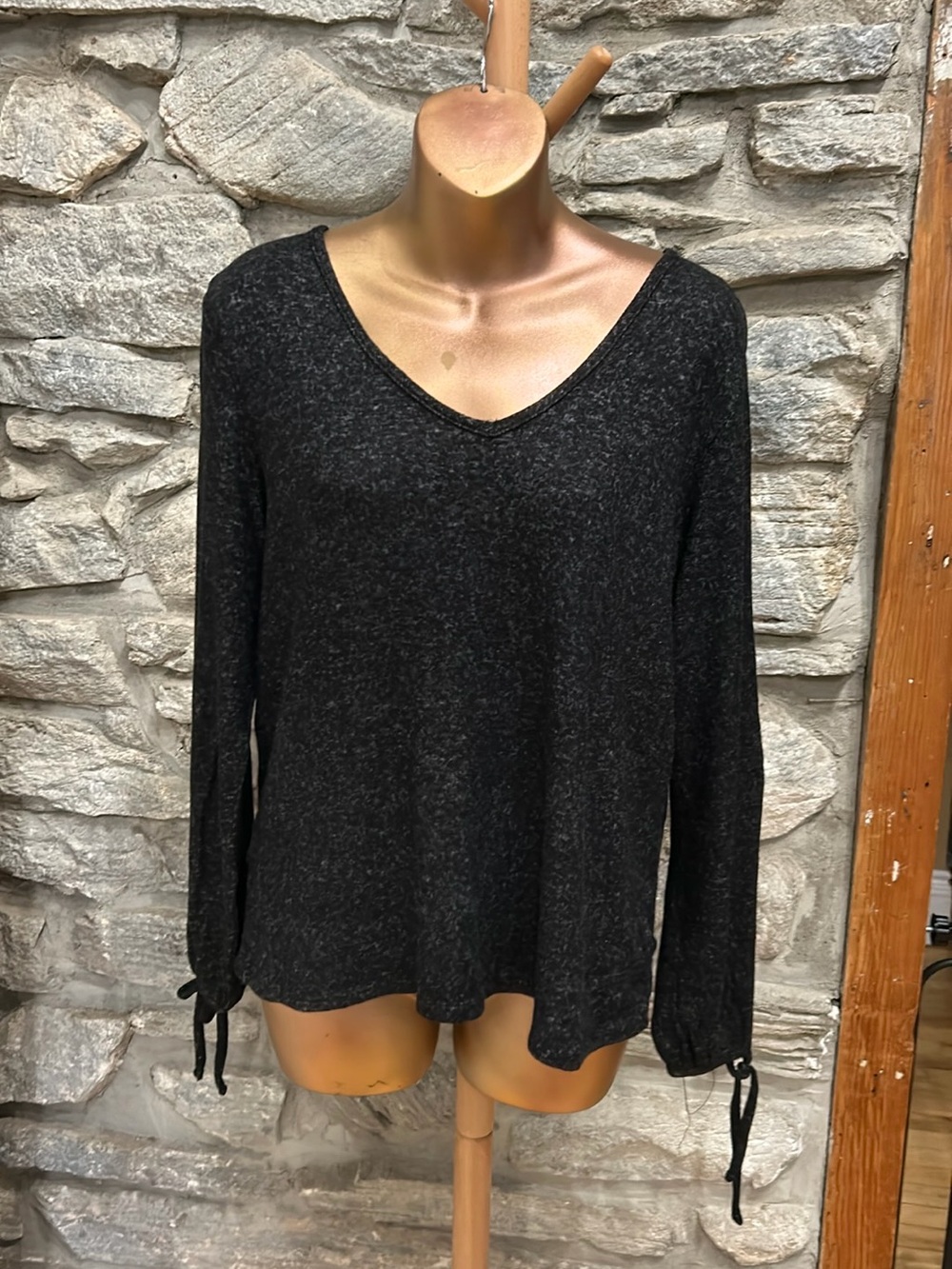 Split Tie-Sleeve Women's Top